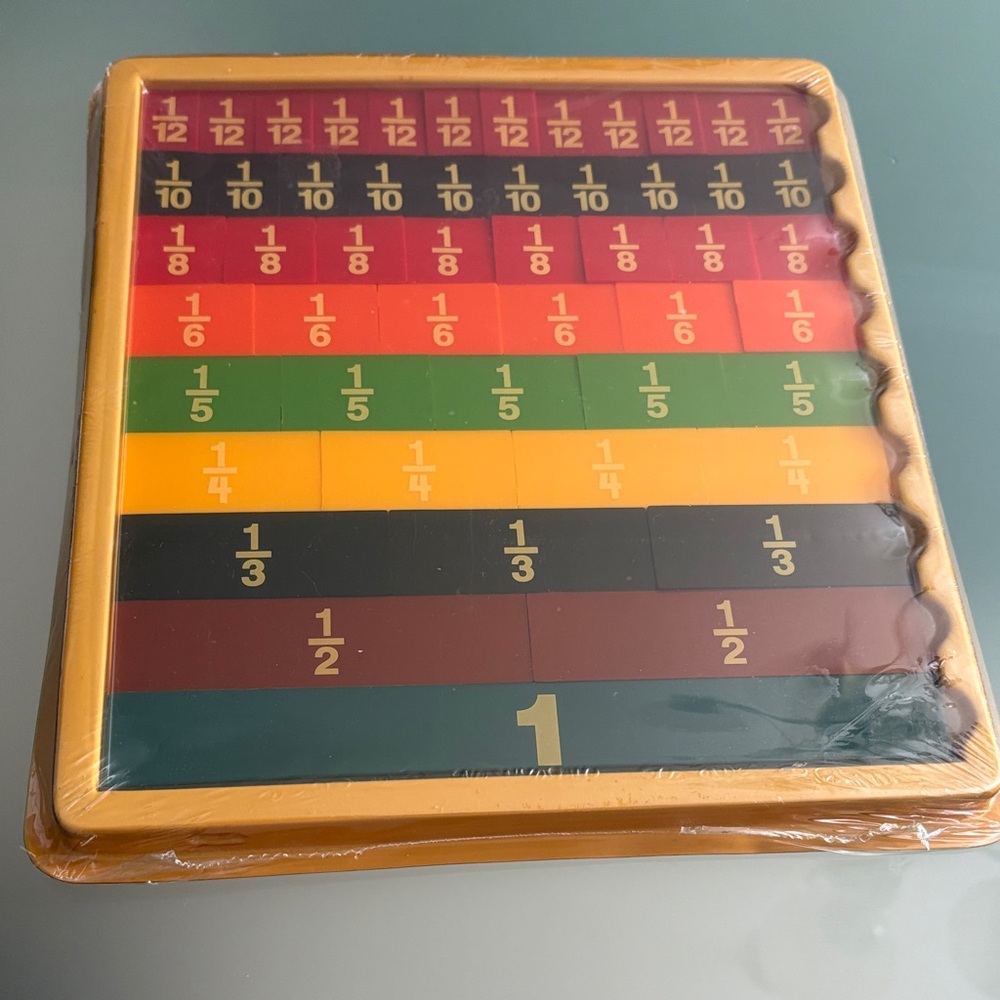 Colorful Fraction Learning Blocks